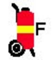 IMO Symbol for wheeled fire extinguisher